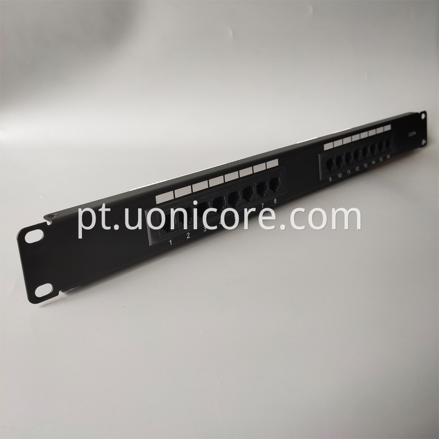 16 ports UTP CAT5E Patch panel